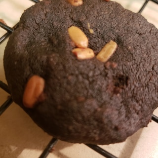 ひまわりの種のブラックココアクッキー